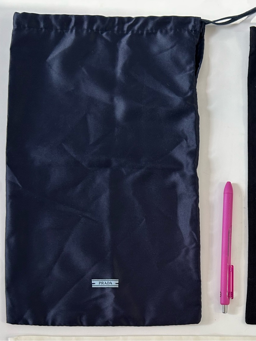 3 Prada Dust Bags Satin Finish